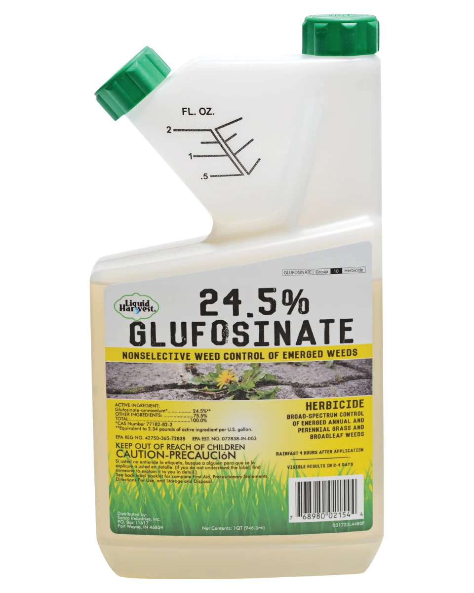 Liquid Harvest 24.5% Glufosinate Herbicide, 1qt. 3 Liquid Harvest 24.5% Glufosinate Herbicide, 1qt.