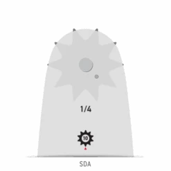 Oregon-Single Rivet Guide Bar, 10 Inch -Stihl Supplies Store 100sdaa041 2