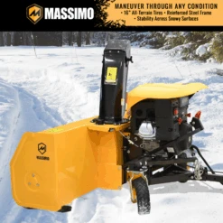 Massimo 60-inch 420cc Electric Start UTV/ATV Snow Blower -Stihl Supplies Store 1205484 5