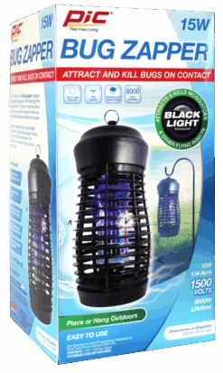 PIC 15W Bug Zapper, Kills Bugs On Contact, With Black Light Technology -Stihl Supplies Store 15w zapper q