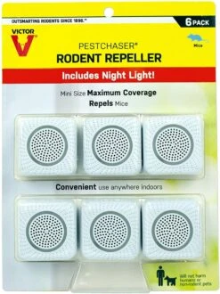Victor M756K Pestchaser Rodent Repellent With Nightlight – 6 Pack