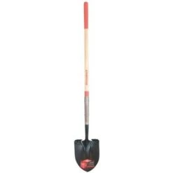 Razor-Back Round Point Shovel W/ Wood Handle & Cushion Grip