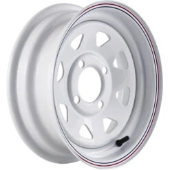 Carlisle White W/ Stripe 15 X 6.6 Rim, 5.5 Bolt Pattern -Stihl Supplies Store 3742899 3