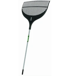 Truper Tru Tough Flexible Plastic Leaf Rake W/ 56" Steel Handle