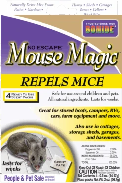 Bonide Mouse Magic Ready-to-Use Scent Packs, 4pk