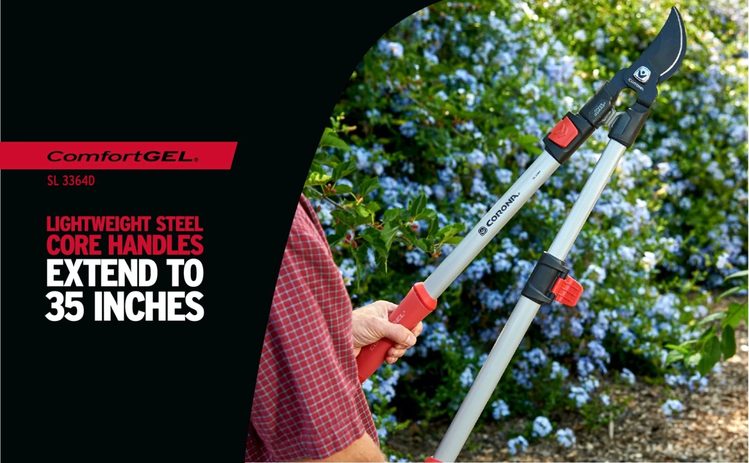 Corona ComfortGEL Extendable Bypass Lopper, 1 1/2 In 6 Corona ComfortGEL Extendable Bypass Lopper, 1 1/2 In - Image 4