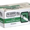 Glamos 4" X 1" X 4" Square Galvanized Landscape Staples, 500-Pack -Stihl Supplies Store 7670012