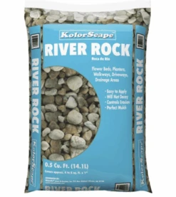 OldCastle KolorScape River Rock Deco. 3/4" - 1" .5 Cu. Ft. Bag