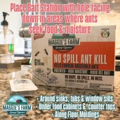 Maggie's Farm No Spill Ant Bait Station - 6 Pack -Stihl Supplies Store 811249020274 4
