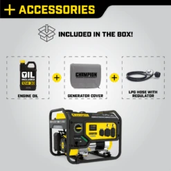 Champion 3500W Dual Fuel Portable Generator -Stihl Supplies Store 817198024233 champion 3500dfgenerator styled6