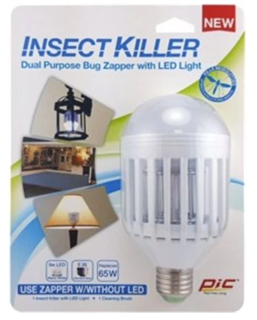 PIC Bug Zapper 2-in-1 Insect Killer & LED Bulb 3 PIC Bug Zapper 2-in-1 Insect Killer & LED Bulb