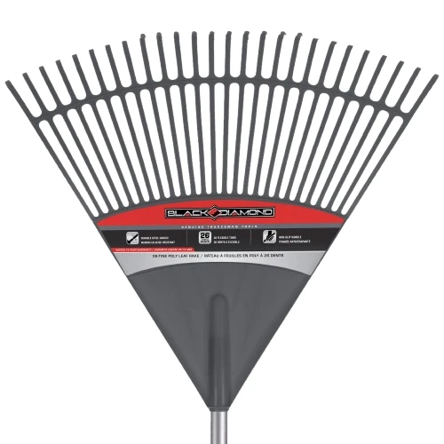 Black Diamond 48" 26-Tine Poly Leaf Rake 4 Black Diamond 48" 26-Tine Poly Leaf Rake - Image 2