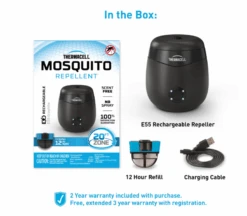 Thermacell Rechargeable Insect Repellent Device, Charcoal -Stihl Supplies Store e55x insect repellent 2