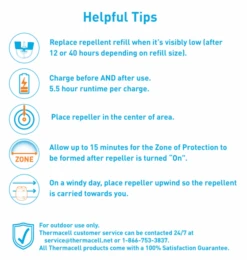 Thermacell Rechargeable Insect Repellent Device, Charcoal -Stihl Supplies Store e55x insect repellent 7