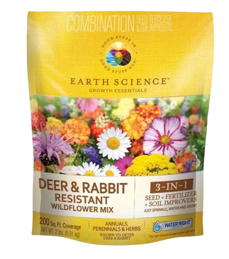 Earth Science Wildflower Mix - Deer/Rabbit Resistant 3 Earth Science Wildflower Mix - Deer/Rabbit Resistant
