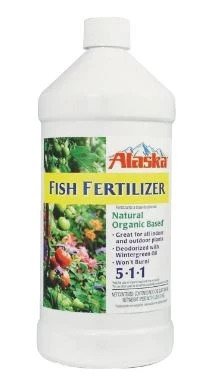 Alaska Gardening Liquid Fish Fertilizer 5-1-1, 32 Oz