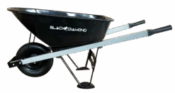 Black Diamond 6 Cubic Ft. Steel Wheelbarrow With Steel Handles