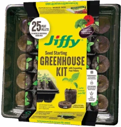 Jiffy All-In-One 25 Cell Peat Pellet Greenhouse