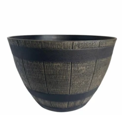 Livingscape 20" Whiskey Barrel Planter