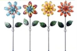 Alpine Glitter Retro Flower Pot Sticker - Assorted