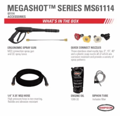 Simpson MegaShot 2800 PSI Pressure Washer -Stihl Supplies Store simpson pw2